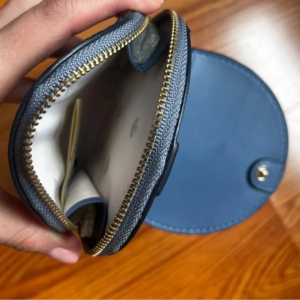 Kate Spade Blue Coin Pouch with Gold Accents - Picture 3 of 7